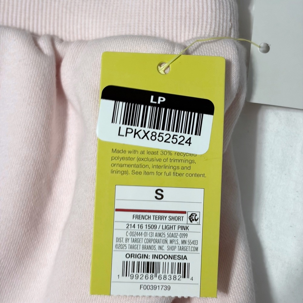All in Motion Women Active Comfort Shorts Pink High Rise Fleece S 4-6 Athleisure - Picture 12 of 12